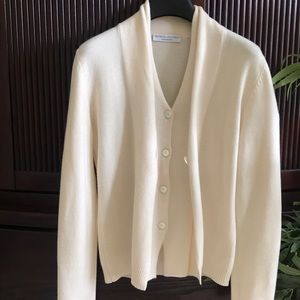 Brunello Cucinelli Sweaters - Cream cashmere cardigan -Brunello Cucinelli Brunello Cucinelli Sweaters - Cream cashmere cardigan -Brunello Cucinelli